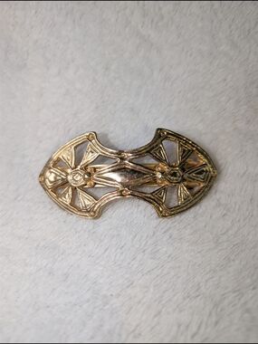 Vintage Revlon Gold Decorative Women's Hair Barrette